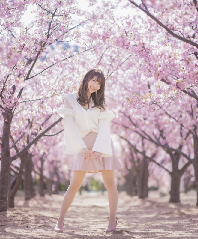 9博体育日本模特为你示范拍摄摆姿8个最美樱花人像拍照技巧学起来(图6)